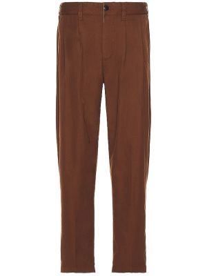 Pantaloni chino plissettati Obey marrone