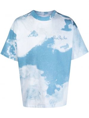 Тениска с принт с tie-dye ефект Blue Sky Inn