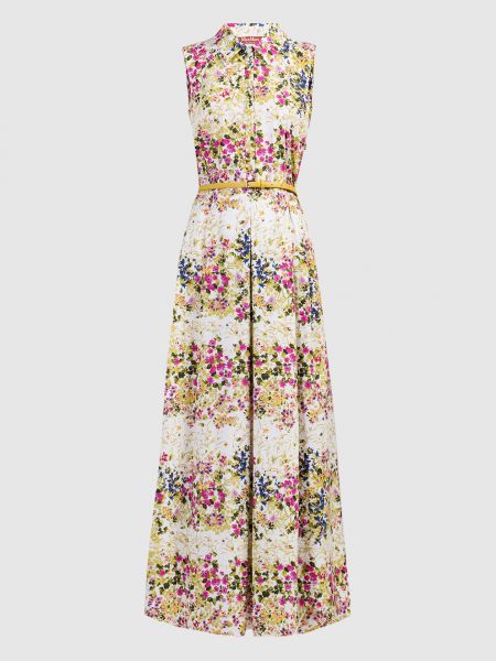 Длинное платье в цветочек с принтом Max Mara