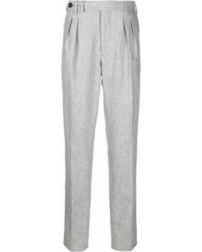 Pantalones plisados Brunello Cucinelli gris