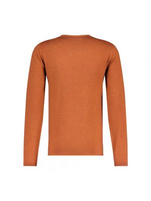 Sweter z wełny merino Daniele Fiesoli pomarańczowy