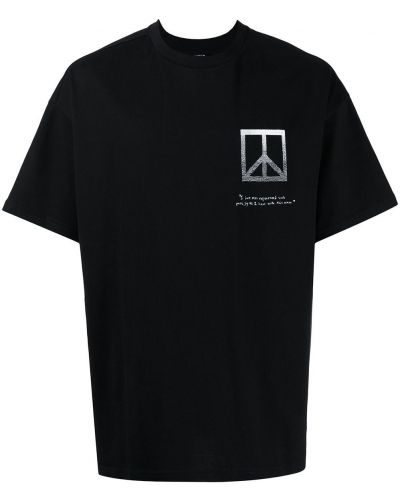 T-shirt avec imprimé slogan à imprimé Five Cm noir