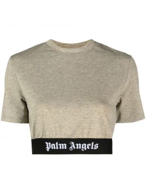 Тениска Palm Angels златисто