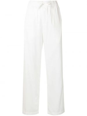 Pantalones con cordones Tekla blanco