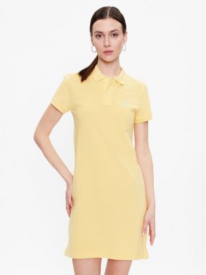 Obleka Polo Ralph Lauren rumena