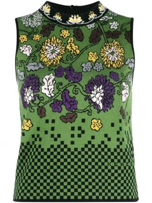 Květinová vesta Kenzo zelená
