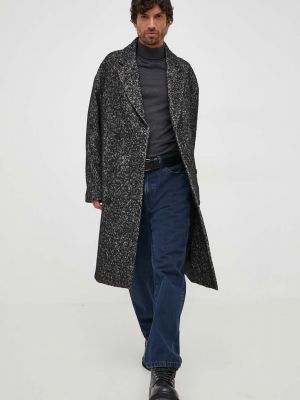 Двубортное пальто Calvin Klein черное