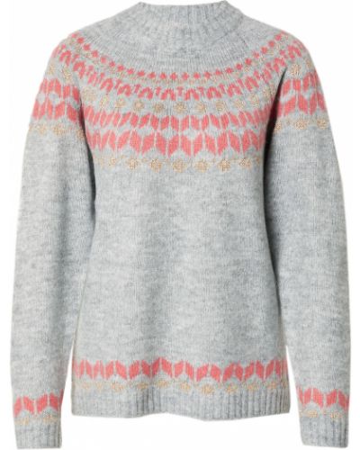 Меланжов пуловер Culture сиво