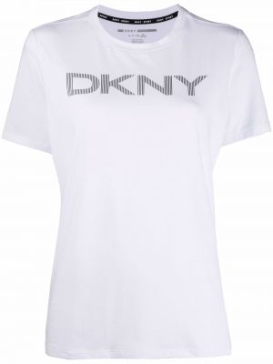 Camiseta de cuello redondo Dkny blanco