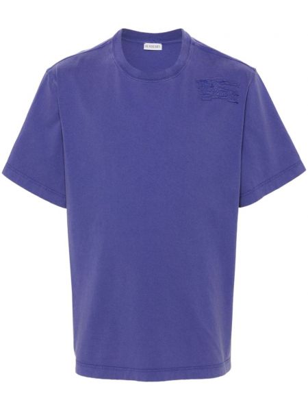 Medvilninis marškinėliai Burberry mėlyna