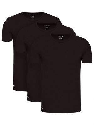 Slim fit košile Lacoste černá
