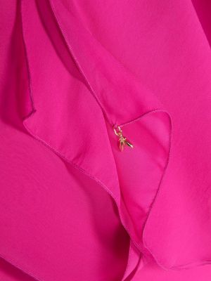 Caurspīdīgs šalle šifona Patrizia Pepe rozā