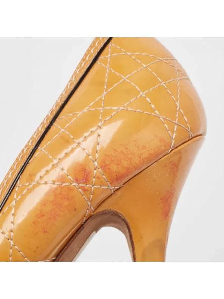 Calzado de cuero retro Dior Vintage naranja