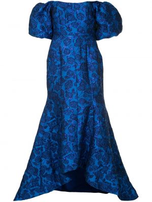 Hedvábné večerní šaty Bambah - modrá