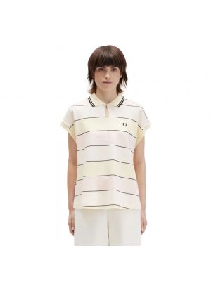 Top bawełniany Fred Perry beżowy