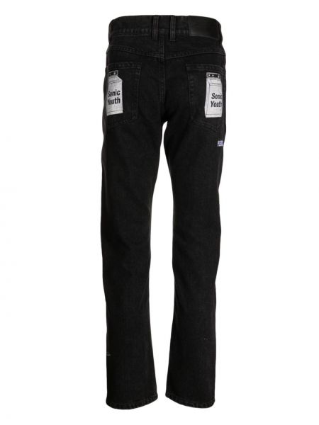 Jeans skinny slim fit di cotone Pleasures nero