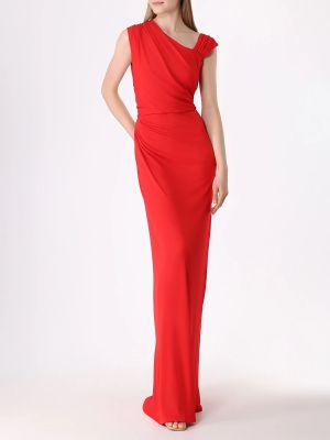 Вечернее платье из вискозы Vionnet красное