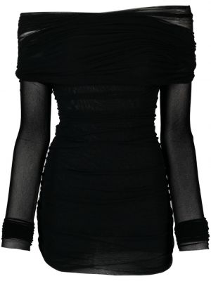 Κοκτέιλ φόρεμα Philosophy Di Lorenzo Serafini μαύρο