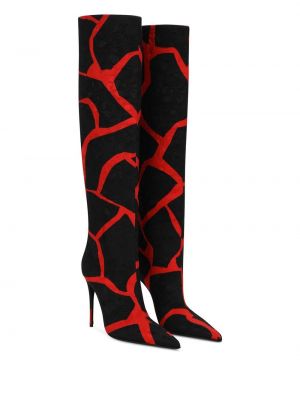 Raštuotos guminiai batai su abstrakčiu raštu Dolce & Gabbana