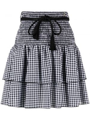 Mini suknja s printom Patrizia Pepe crna