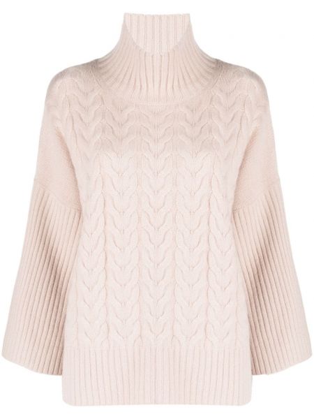 Кашмирен пуловер Max Mara розово
