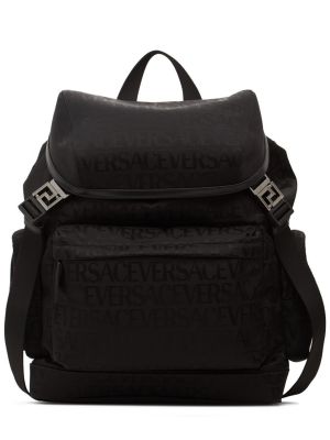 Nylon rucksack Versace schwarz