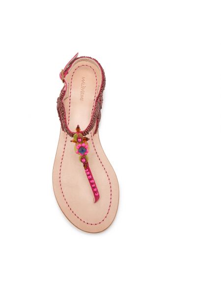 Calzado con bordado con perlas Maliparmi rojo