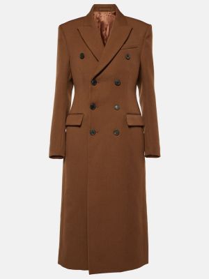 Abrigo de lana Wardrobe.nyc marrón