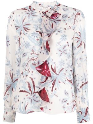 Блуза на цветя с принт Dorothee Schumacher бяло