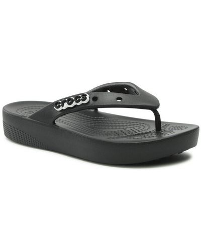 Sandale cu platformă Crocs negru