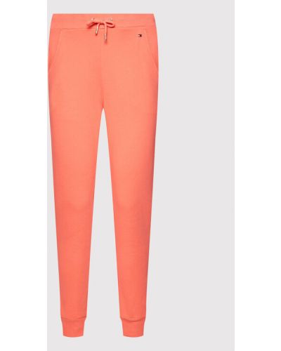 Kalhoty Tommy Hilfiger, oranžová