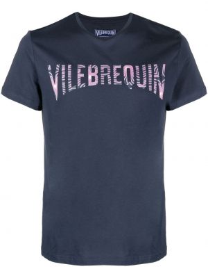 Raštuotas marškinėliai Vilebrequin mėlyna