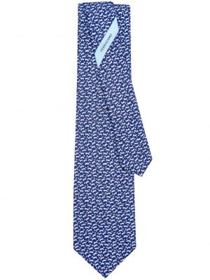 Cravată de mătase cu imagine Ferragamo