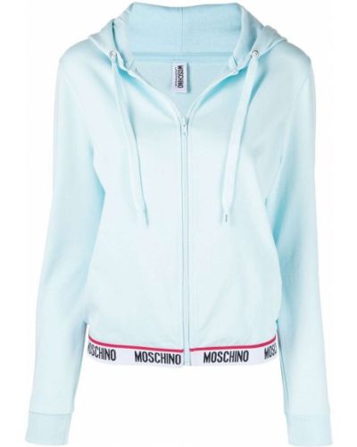 Hoodie Moschino blå