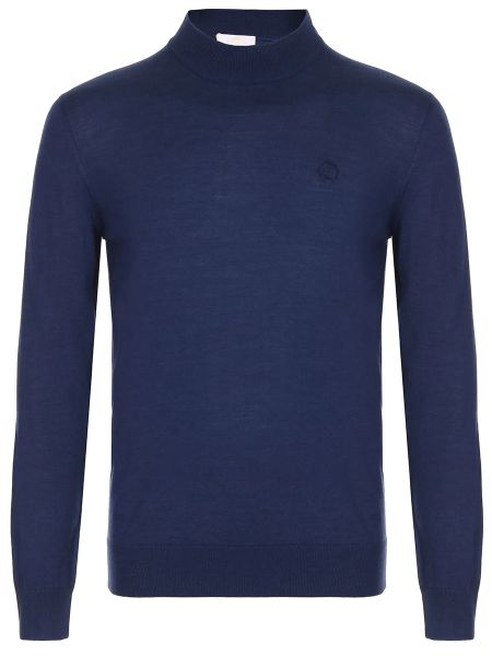Шелковый шерстяной свитер Castangia синий