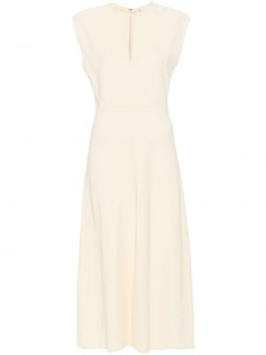 Μίντι φόρεμα από κρεπ Forte_forte λευκό