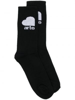 Чорапи с принт Arte черно