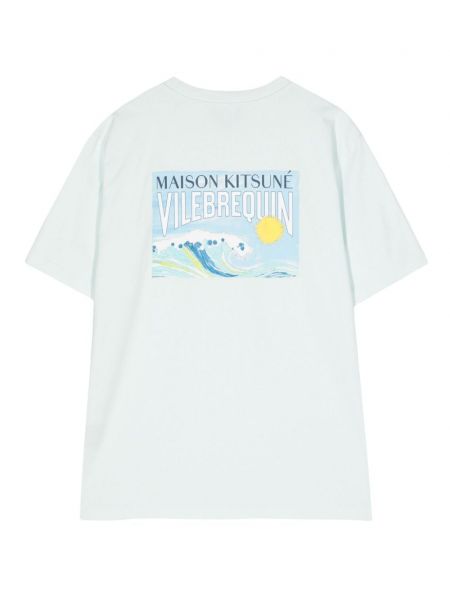 Raštuotas marškinėliai Maison Kitsuné