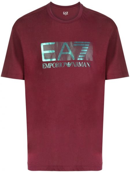 T-shirt Ea7 Emporio Armani röd