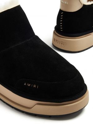 Semišové kotníkové boty Amiri černé