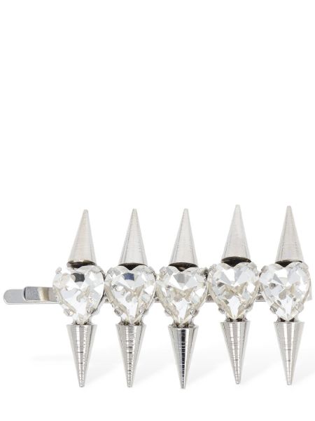 Orologi con borchie con cristalli Alessandra Rich argento