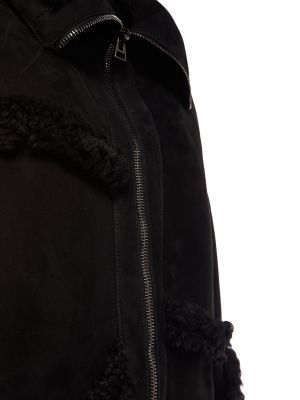 Palton de blană Tom Ford negru