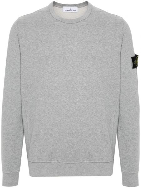 Pamuklu polar sweatshirt Stone Island gri