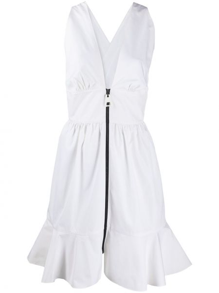 Платье на молнии Louis Vuitton, белое