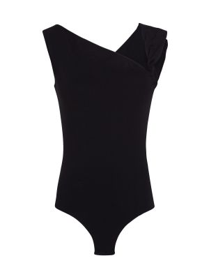 Asimetriškas marškinėliai Karl Lagerfeld juoda
