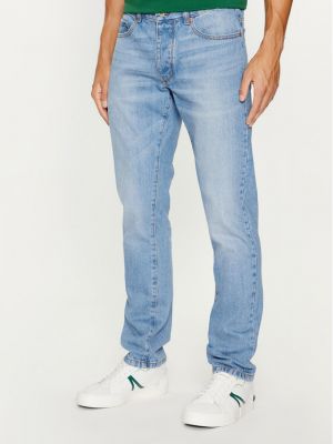 Priliehavé džínsy s rovným strihom United Colors Of Benetton modrá