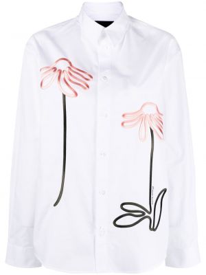 Košulja s cvjetnim printom Simone Rocha bijela