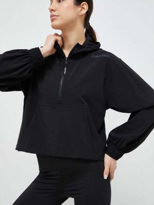 Bluza z kapturem Calvin Klein Performance czarna