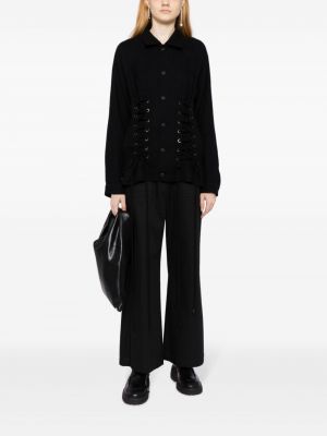 Vlněná bunda Yohji Yamamoto černá