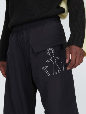 Pantaloni tuta di nylon Jw Anderson nero